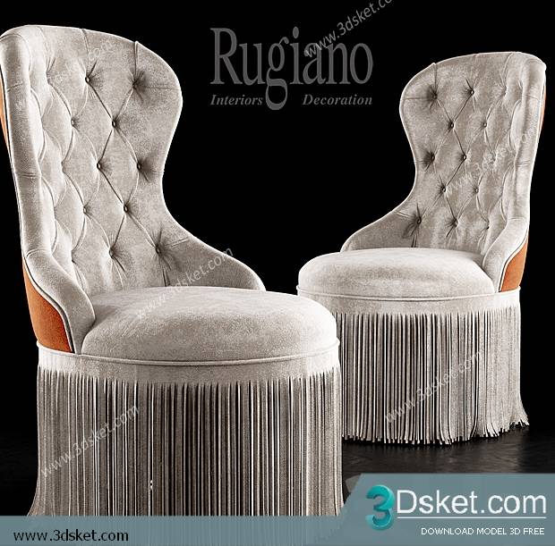 3D Model Arm Chair Free Download 148