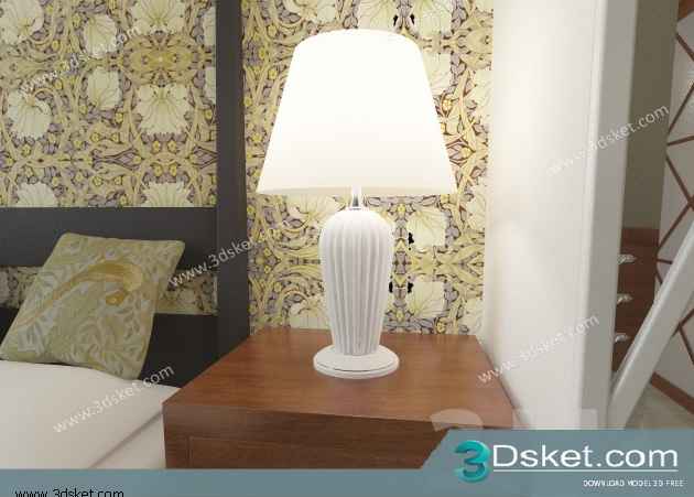 Free Download Table Lamp 3D Model 055