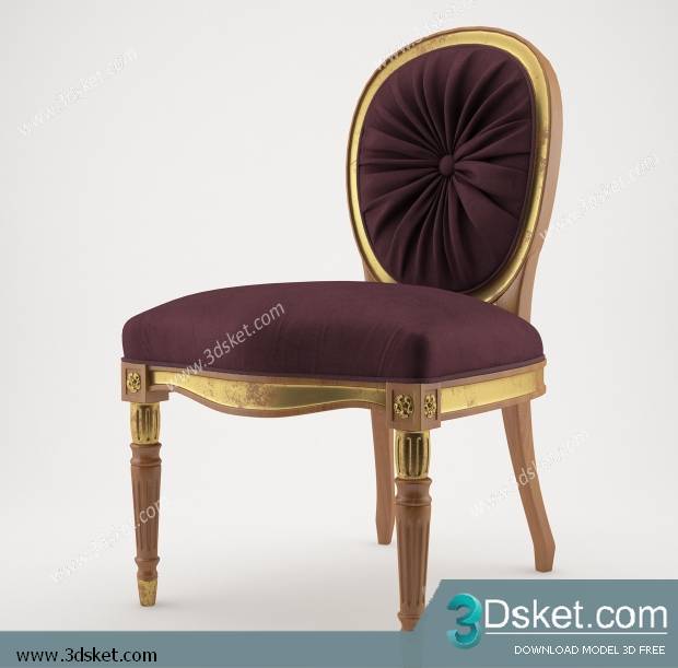 3D Model Arm Chair Free Download 150