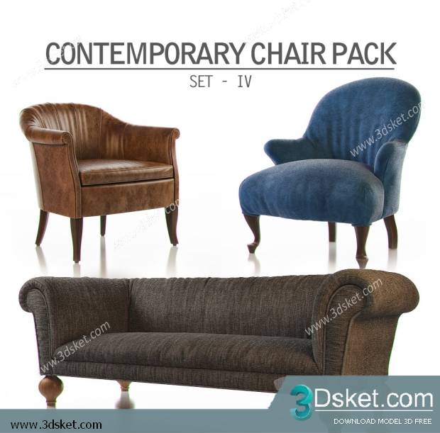 3D Model Arm Chair Free Download 151