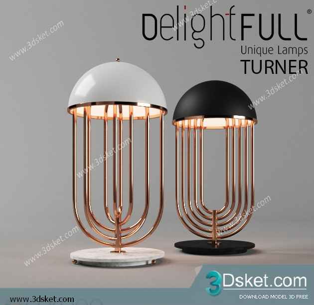 Free Download Table Lamp 3D Model 0163