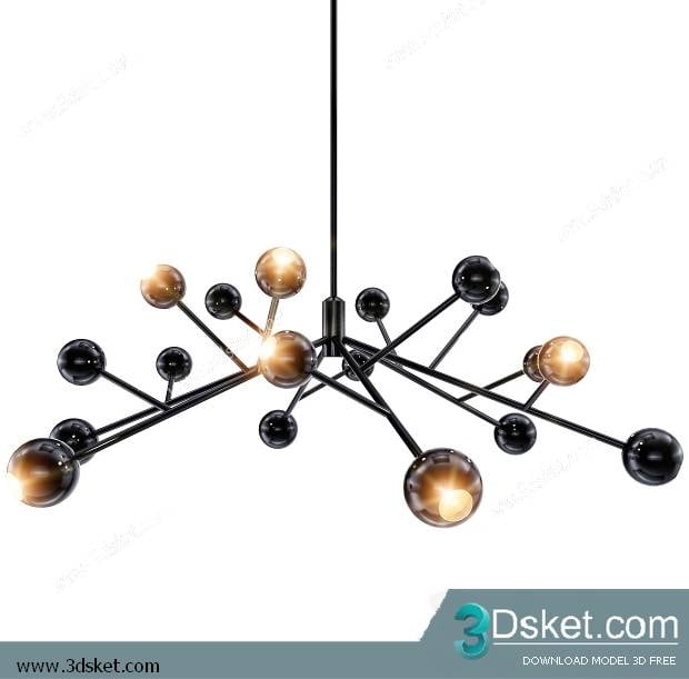 Free Download Ceiling Light 3D Model 0108