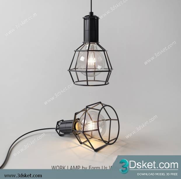 Free Download Ceiling Light 3D Model 0109