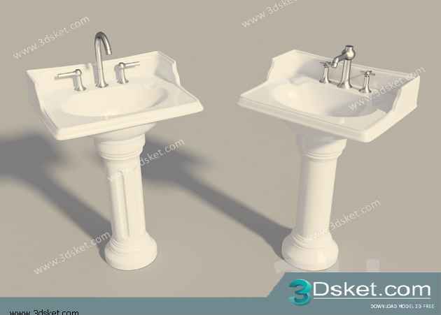 Free Download Wash Basin 3D Model 046