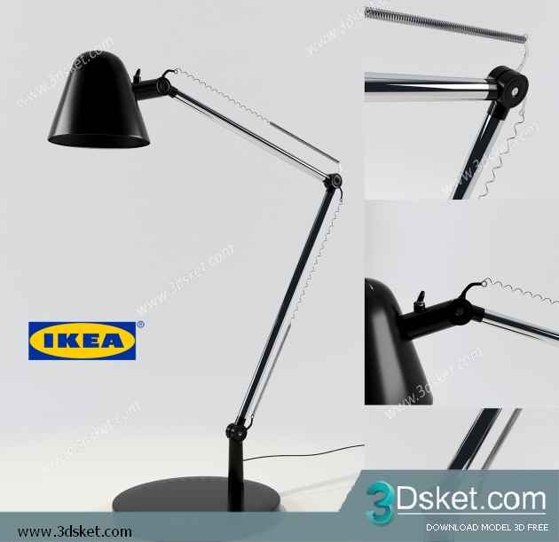 Free Download Table Lamp 3D Model 0165