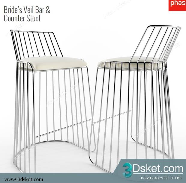 3D Model Arm Chair Free Download 152