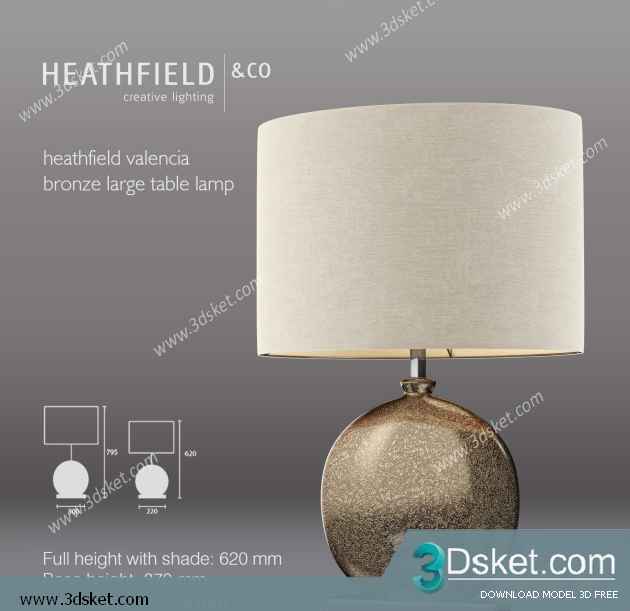 Free Download Table Lamp 3D Model 0166