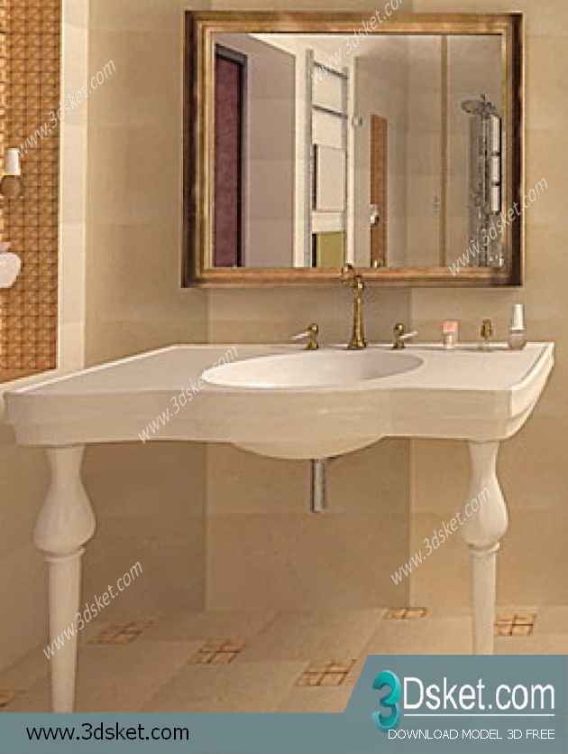 Free Download Wash Basin 3D Model 048