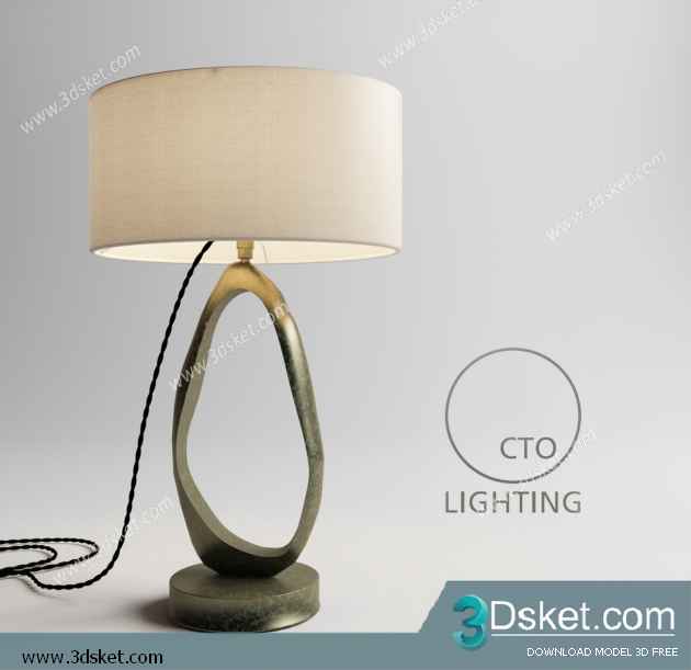 Free Download Table Lamp 3D Model 0167