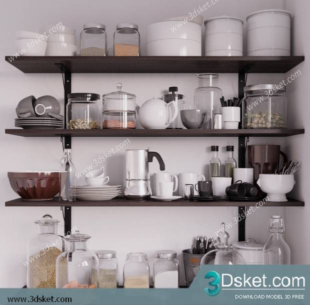 Free Download 3D Models Tableware Kitchen 0101