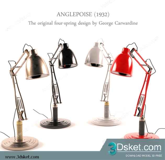 Free Download Table Lamp 3D Model 0168