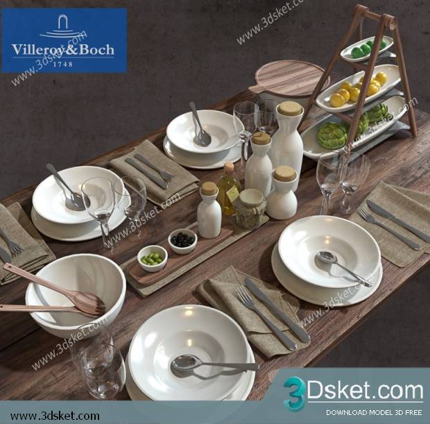 Free Download 3D Models Tableware Kitchen 0103