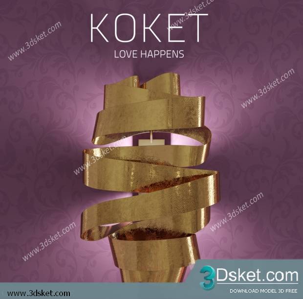 Free Download Ceiling Light 3D Model 0111