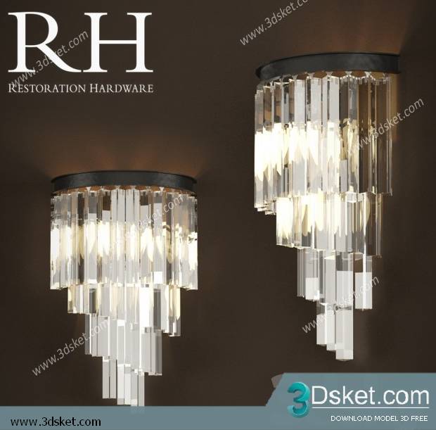 Free Download Ceiling Light 3D Model 0113