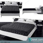 3D Model Bed Free Download Giường 124