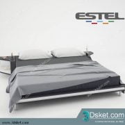 3D Model Bed Free Download Giường 125