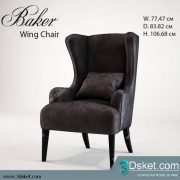 3D Model Arm Chair Free Download 160