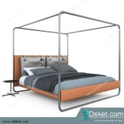 3D Model Bed Free Download Giường 126