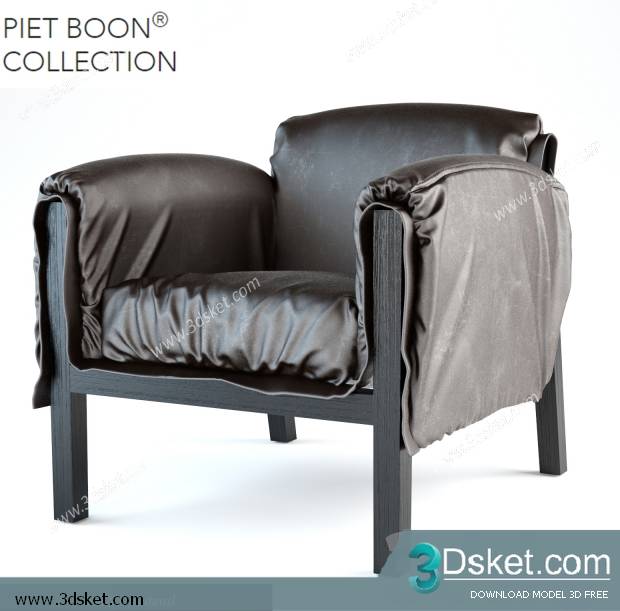 3D Model Arm Chair Free Download 161