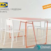 3D Model Table Chair Free Download 058