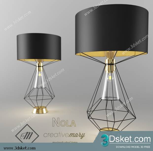 Free Download Table Lamp 3D Model 043