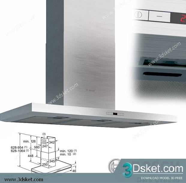 Free Download Kitchen Appliance 3D Model 0113