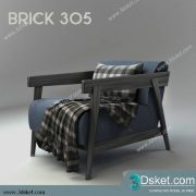 3D Model Arm Chair Free Download 163