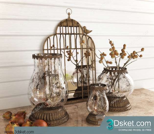 Free Download Decorative set 3D Model 0156