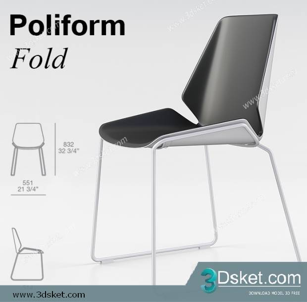 3D Model Chair Free Download 095