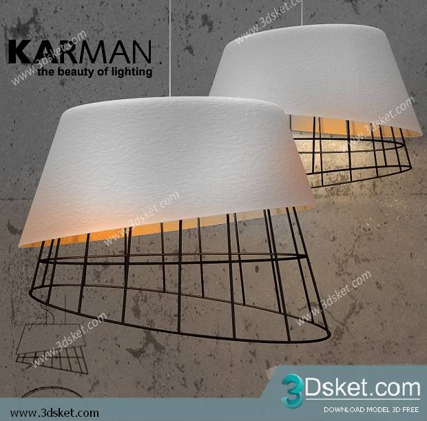 Free Download Ceiling Light 3D Model 0115