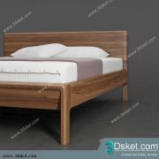 3D Model Bed Free Download Giường 129