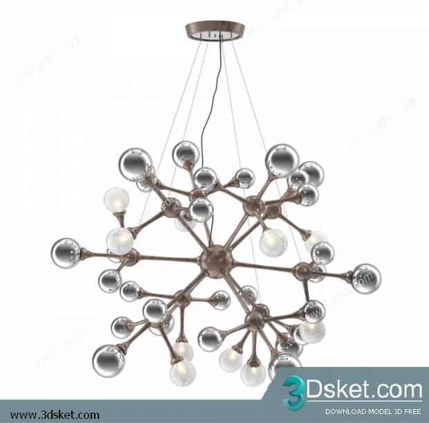 Free Download Ceiling Light 3D Model 0116