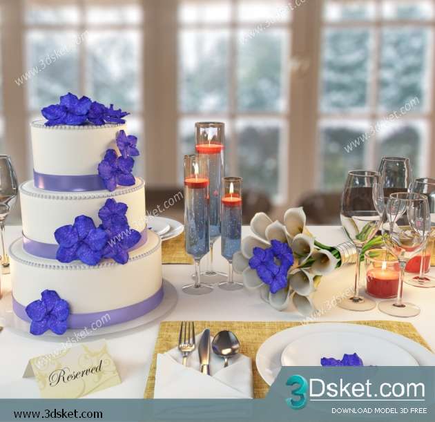 Free Download Decorative set 3D Model 0157