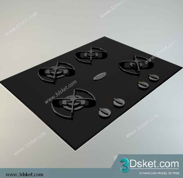 Free Download Kitchen Appliance 3D Model 089
