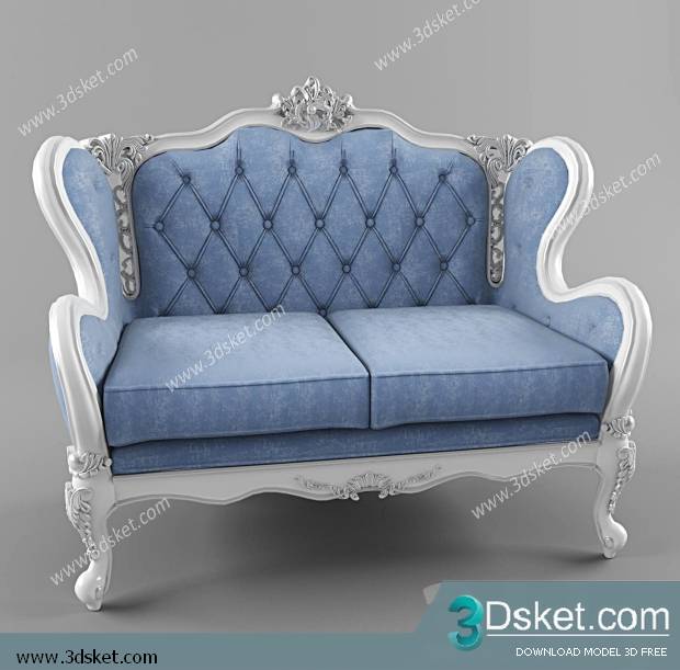 3D Model Arm Chair Free Download 174