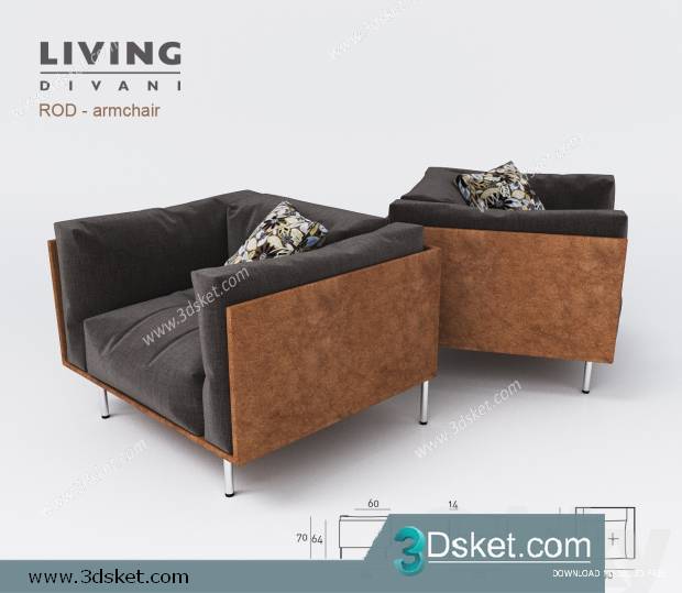 3D Model Sofa Free Download 124