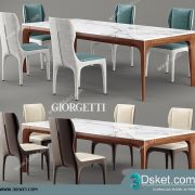 3D Model Table Chair Free Download 062