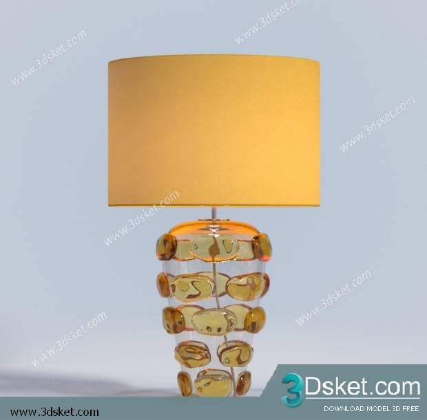 Free Download Table Lamp 3D Model 045