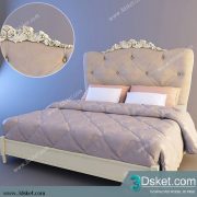 3D Model Bed Free Download Giường 134
