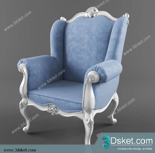3D Model Arm Chair Free Download 183