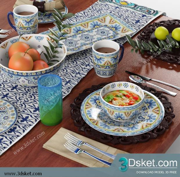 Free Download 3D Models Tableware Kitchen 0108