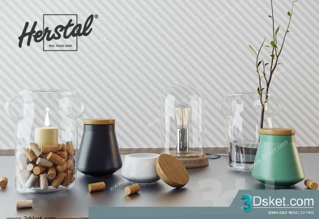 Free Download Decorative set 3D Model 0159