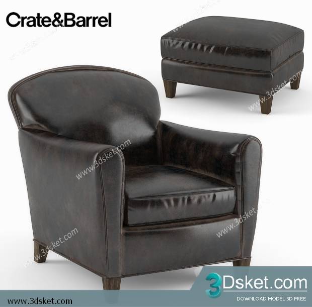 3D Model Arm Chair Free Download 186