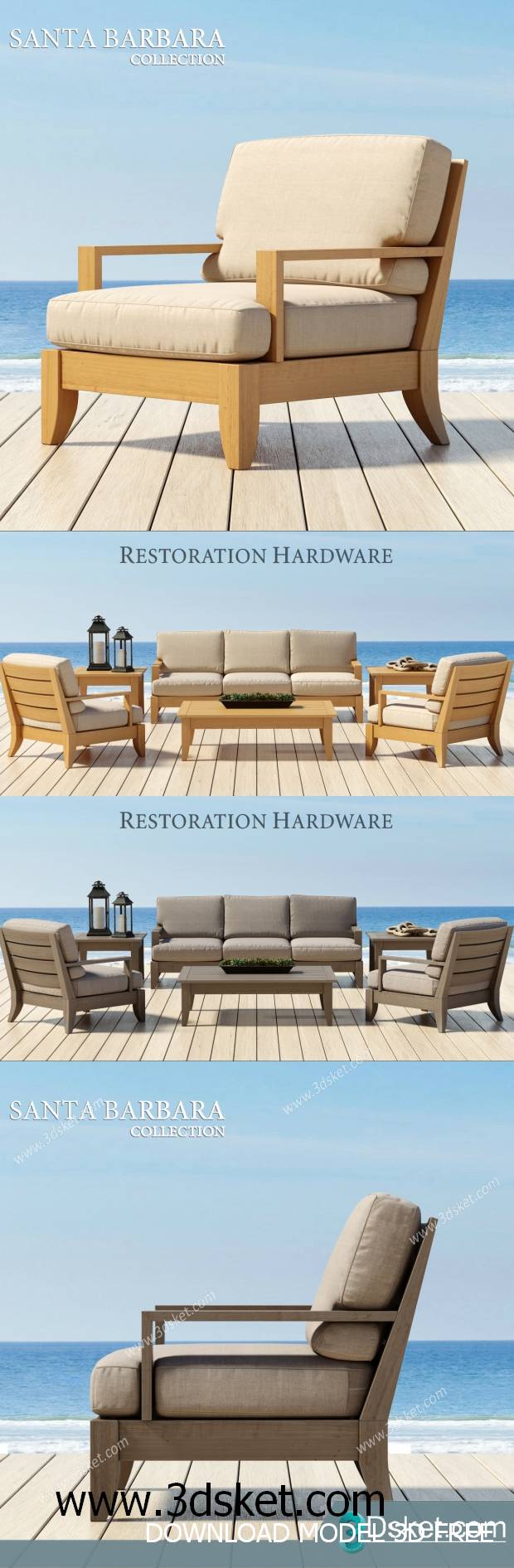 3D Model Arm Chair Free Download 187