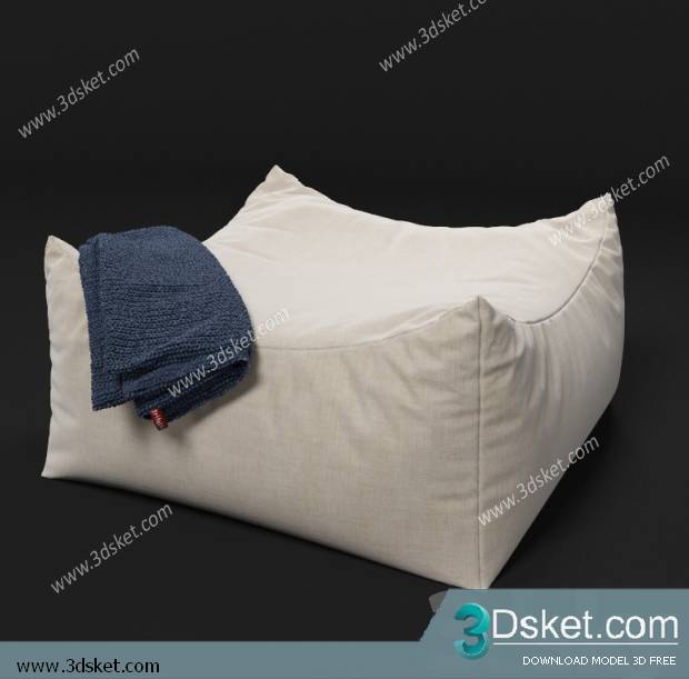 3D Model Arm Chair Free Download 188