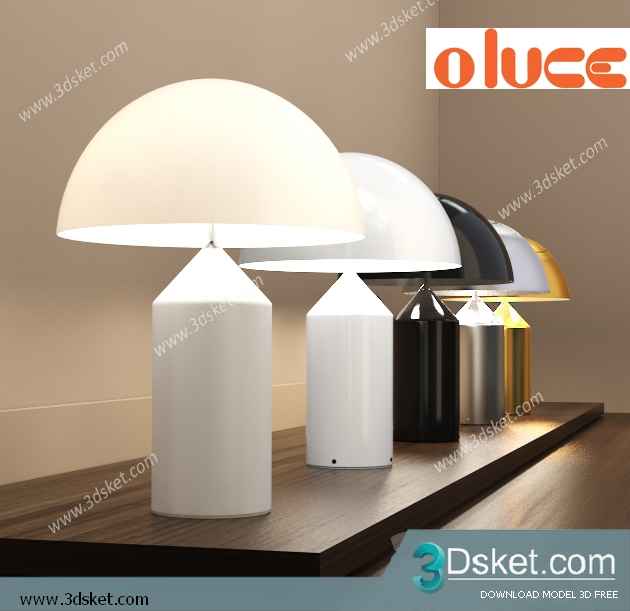 Free Download Table Lamp 3D Model 0172