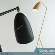 Free Download Floor Lamp 3D Model Đèn Sàn 001