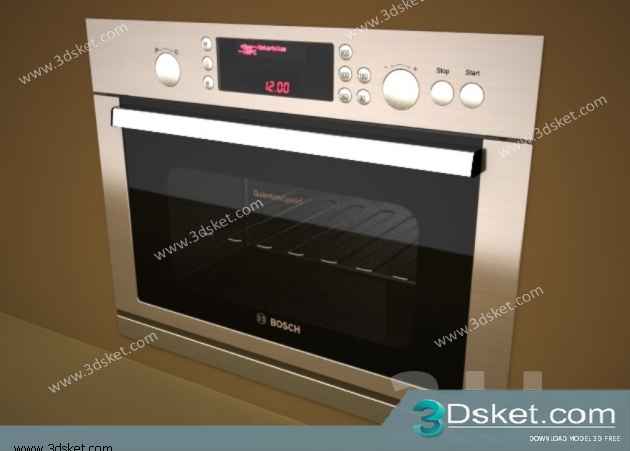 Free Download Kitchen Appliance 3D Model 059