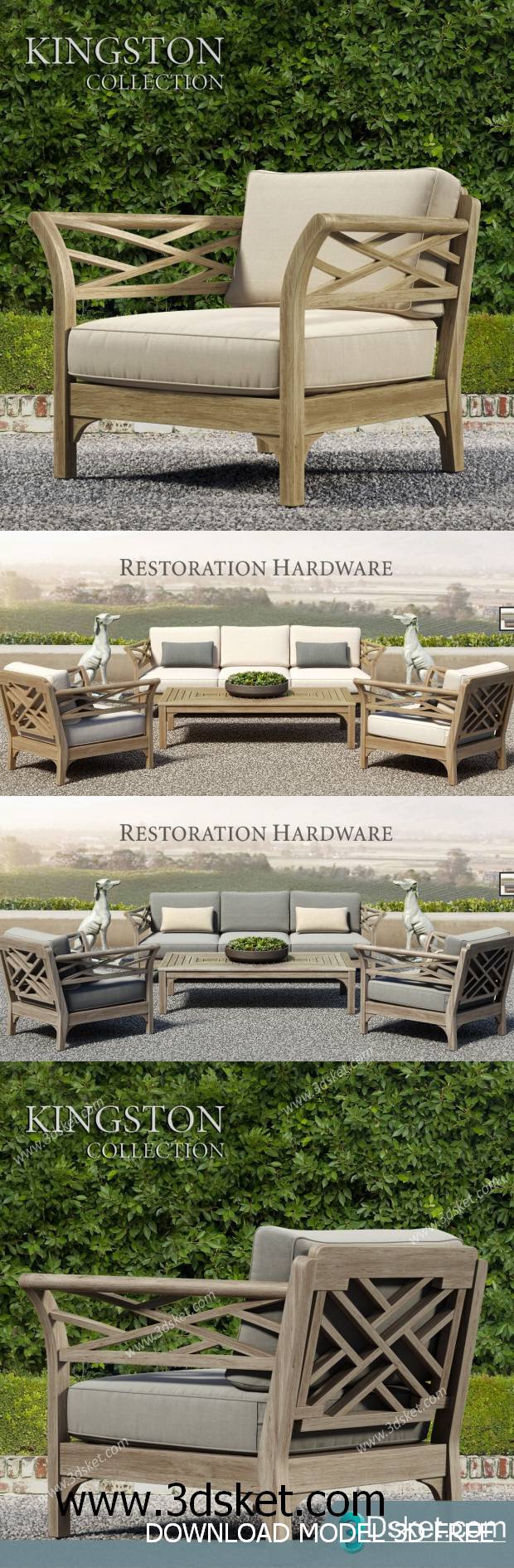 3D Model Arm Chair Free Download 197