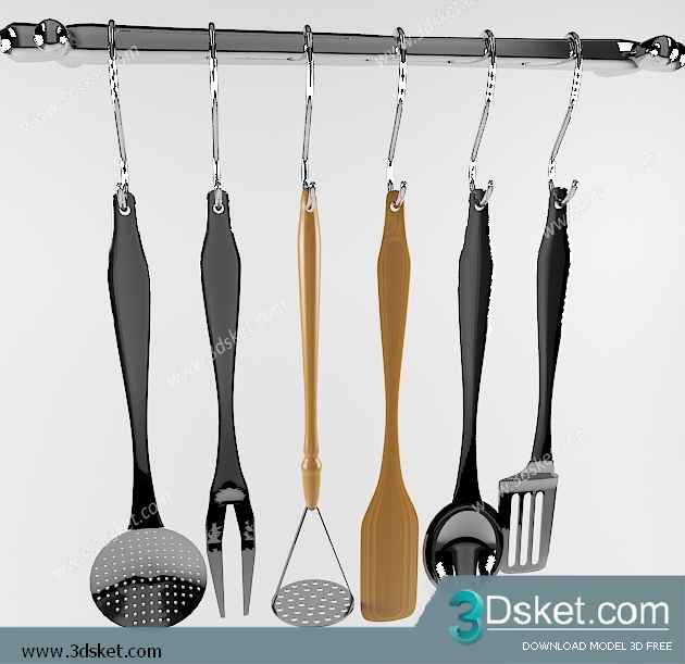 Free Download Kitchen Accessories 3D Model 044